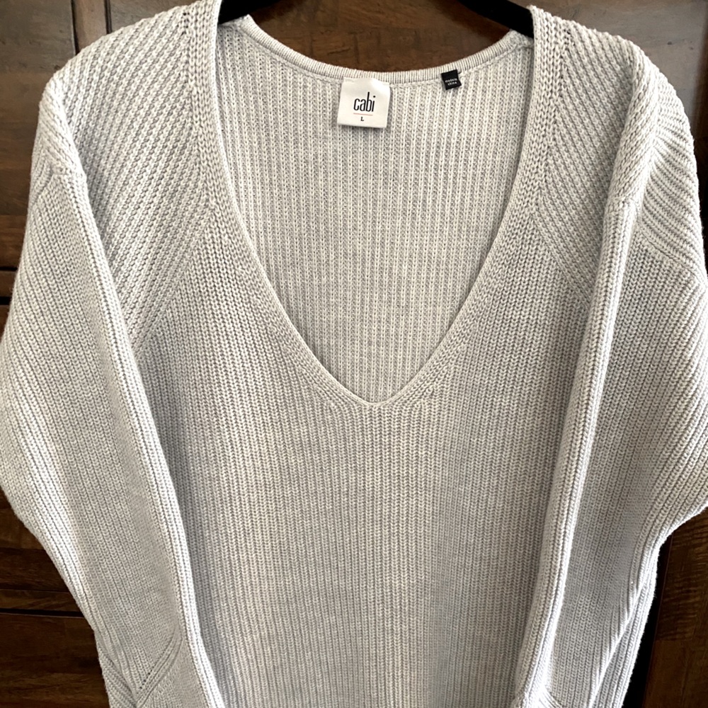 CAbi grey sweater